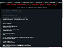 Tablet Screenshot of corinthgym.com